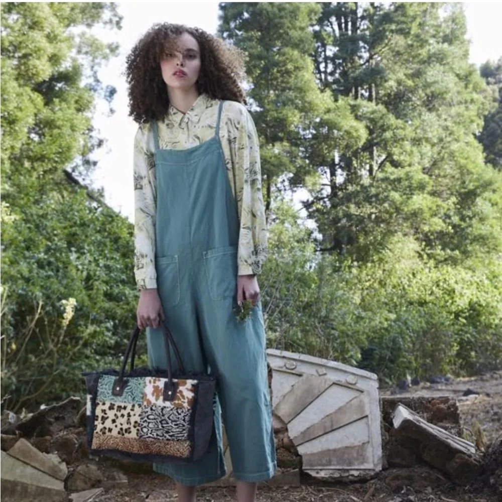 SOLDMyra Bag Artemis Canvas & Hairon Bag S-5204 - Picture 2 of 14